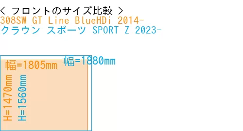 #308SW GT Line BlueHDi 2014- + クラウン スポーツ SPORT Z 2023-